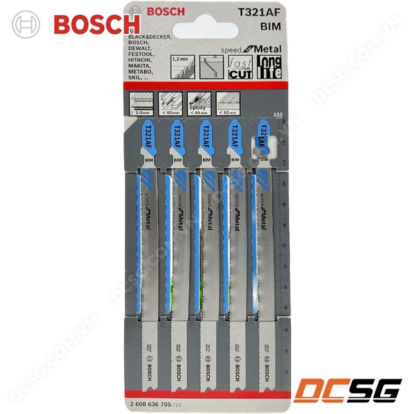 Lưỡi cưa lọng cắt sắt T321AF Bosch 2608636705