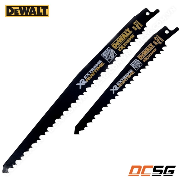 Lưỡi cưa kiếm cắt gỗ có đinh 4/6TPI DEWALT EXTREME