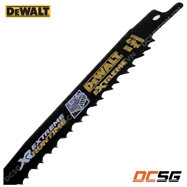 Lưỡi cưa kiếm cắt gỗ có đinh 4/6TPI DEWALT EXTREME