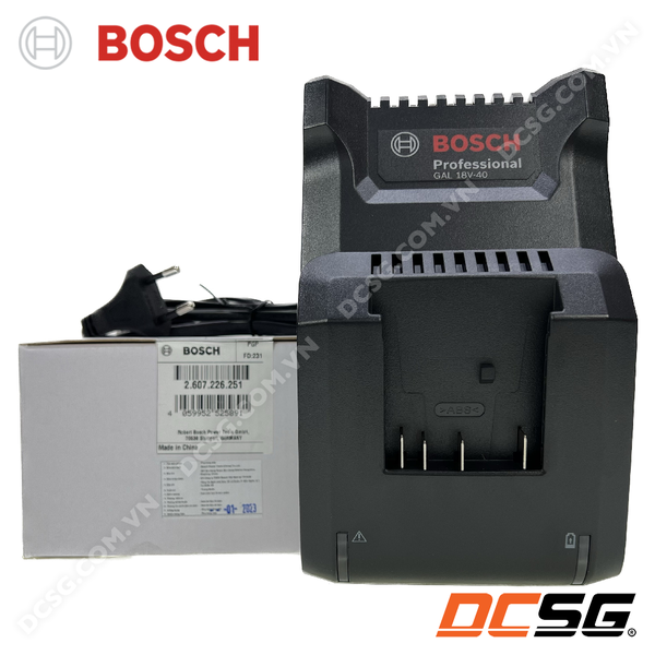 Bộ sạc pin 14.4V-18V (4A) GAL 18V-40 Bosch 2607226251