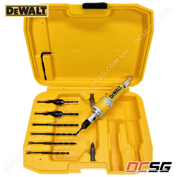 Bộ phụ kiện mũi khoan mồi âm vít và vặn vít DEWALT DW2735P