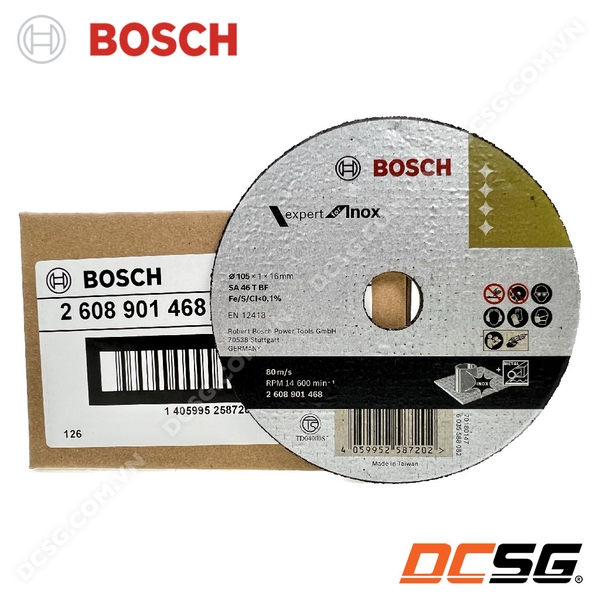 Đá cắt inox 105x1.0x16mm Bosch 2608901468