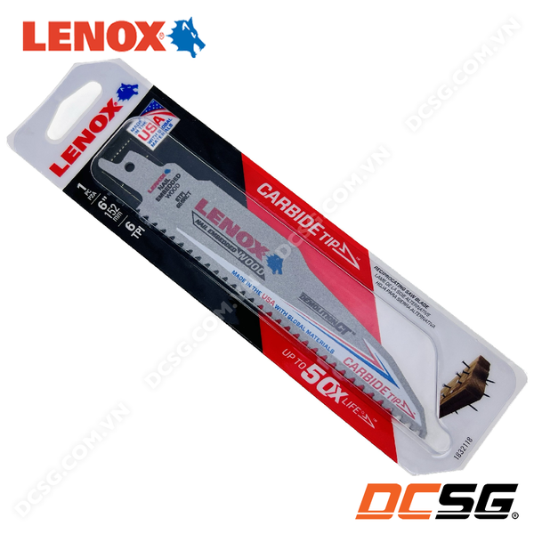 Lưỡi cưa kiếm cắt gỗ có đinh răng hợp kim LENOX DEMOLITION CT™