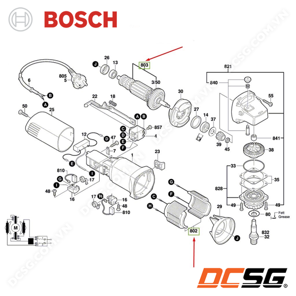 Roto - Stato máy mài góc 100mm Bosch GWS 060