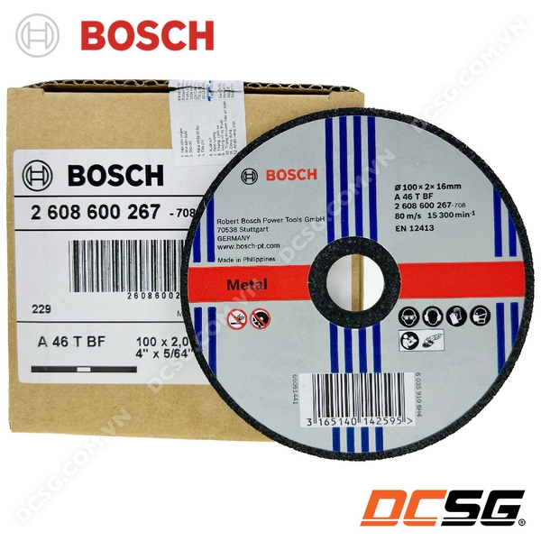 Đá cắt sắt 100x2x16mm Bosch 2608600267 - Best for Metal