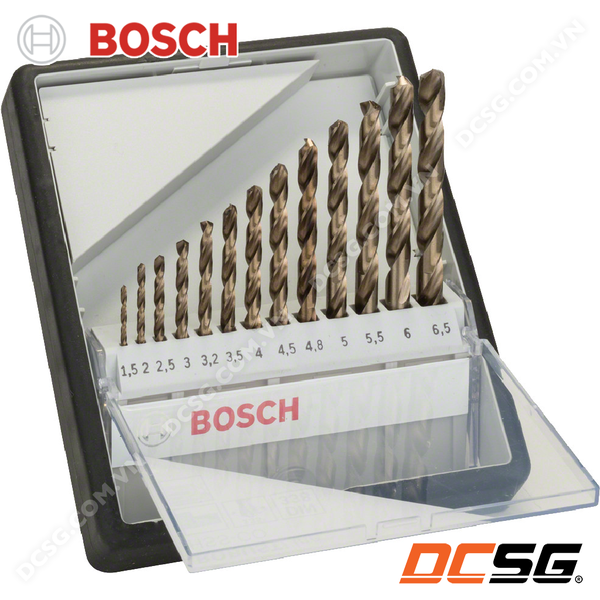 Bộ mũi khoan thép, inox HSS-Co Bosch