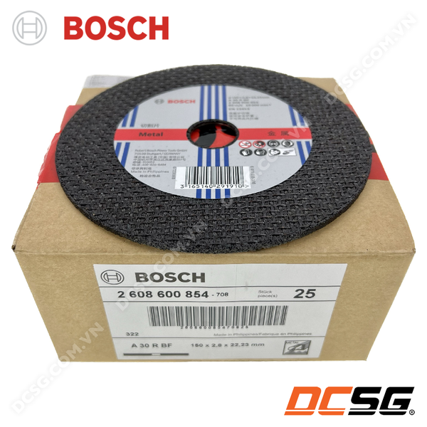 Đá cắt sắt 150x2.8x22.23mm Expert for Metal Bosch 2608600854