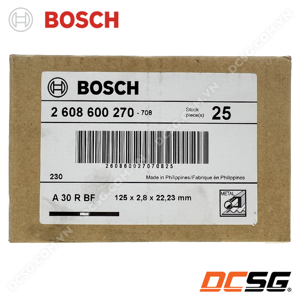 Đá cắt sắt 125x2.8x22.23mm Expert for Metal Bosch 2608600270