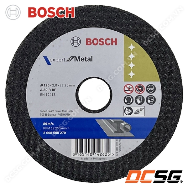 Đá cắt sắt 125x2.8x22.23mm Expert for Metal Bosch 2608600270