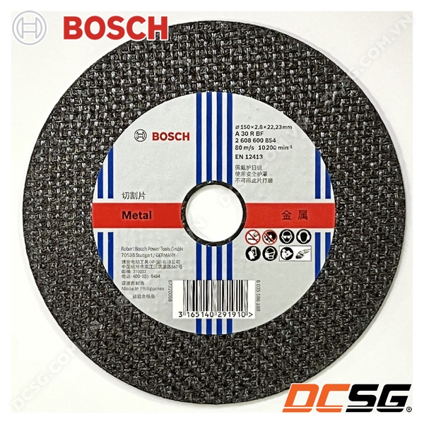 Đá cắt sắt 150x2.8x22.23mm Expert for Metal Bosch 2608600854