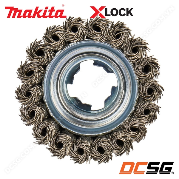 Chổi kim loại dạng xoắn 80mm (thép) Xlock Makita D-73374