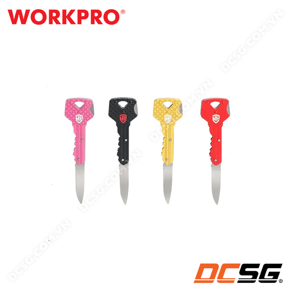 Dao cắt gấp gọn an toàn hình chìa khóa Workpro