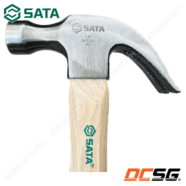 Búa nhổ đinh cán gỗ 16oz/ 450g/ 330mm Sata 92323