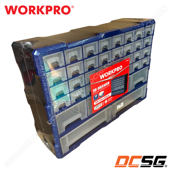 Hộp đựng đồ nghề 38 ngăn bằng nhựa PP cao cấp WORKPRO WP283009