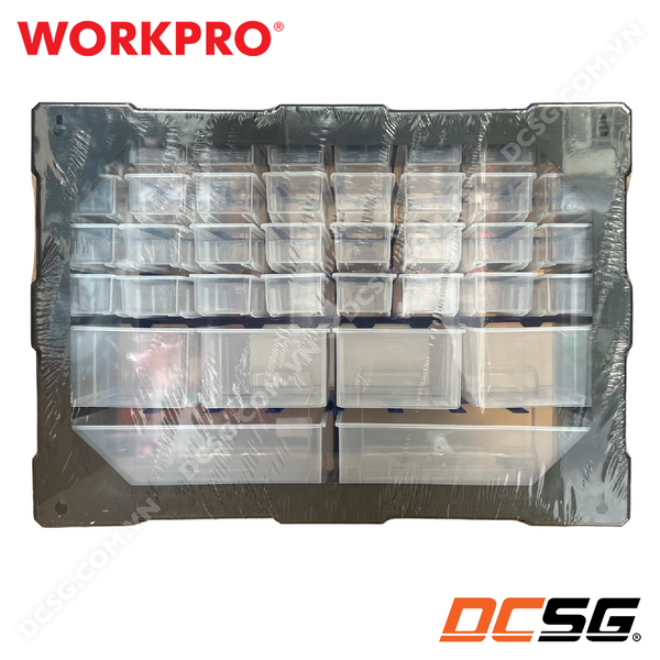 Hộp đựng đồ nghề 38 ngăn bằng nhựa PP cao cấp WORKPRO WP283009