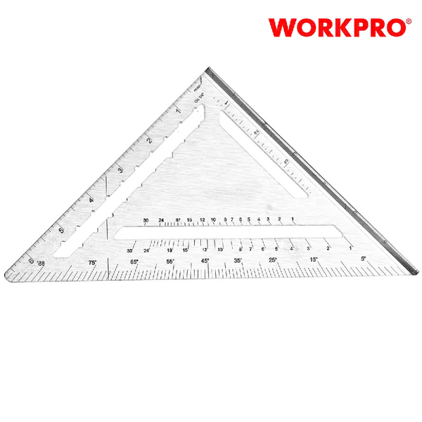 Thước đo góc vuông hình tam giác 180mm Workpro WP264007