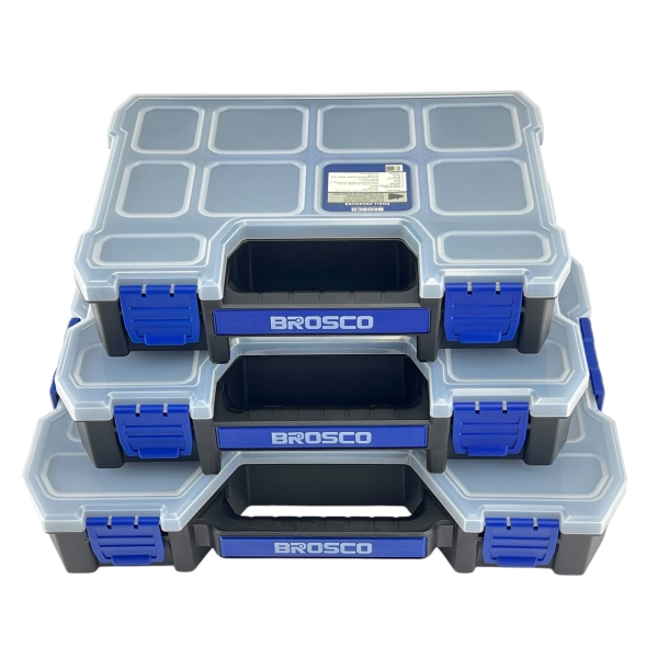 Hộp nhựa đựng đồ nghề nhiều ngăn BROSCO (nhiều kích thước)