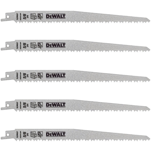 Lưỡi cưa kiếm cắt gỗ 9 inch - 229mm DEWALT DWAR596P5