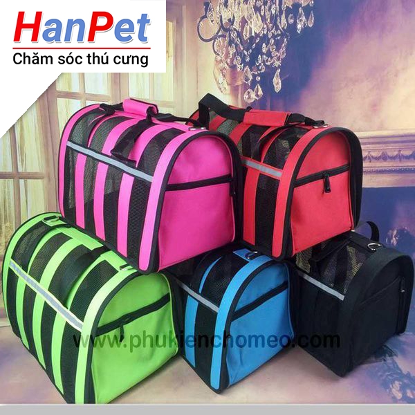 SP890 – Túi vận chuyển chó mèo-Túi vải lưới size nhỏ (chó mèo dưới 3kg) (hanpet 4711833)