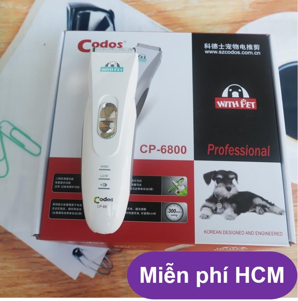 (Bảo hành 6 tháng 1 đổi 1)-Tông Đơ máy CP-6800 THẾ HỆ MỚI - Chuyên Dụng Cắt Lông Chó Mèo (hanpet 399B)