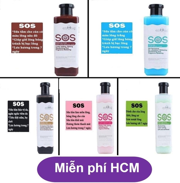 HP- Sữa Tắm SOS (Đủ màu )- 530ml - Dành cho tất cả các loại chó mèo dầu tắm chuyên dụng cho các spa chuyên nghiệp - dầu gội đầu chó /  sữa tắm mèo / dầu gội chó mèo