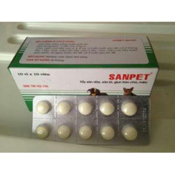 10 viên XỔ GIUN SANPET - (hanpet 303)