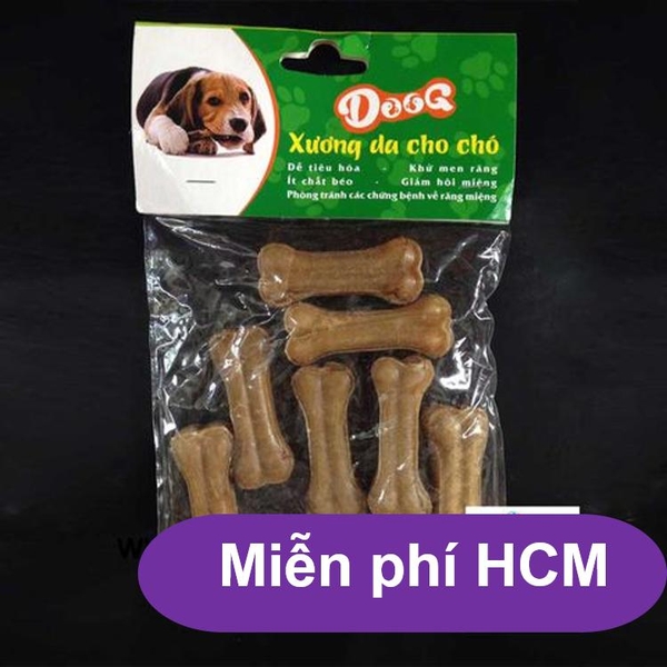 HP-Bộ 8 Xương ống da bò cho chó gặm - phù hợp với chó  dưới 7kg (hanpet 369) 8cm-HP2211006