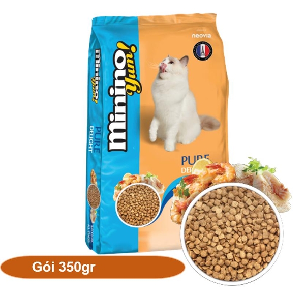 HP-(1 Gói 350gr) Minino Yum ( BLISK mới ) - Thức ăn viên cao cấp cho mèo mọi lứa tuổi - (hanpet 203) thức ăn dành cho -HP10351TC