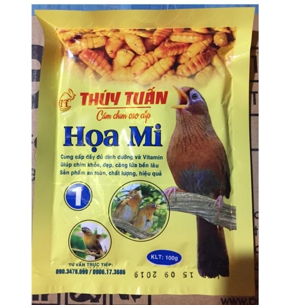 HP-Cám chim - thức ăn chim HỌA MI THÚY TUẤN SỐ 1- gói 100gr (hanpet 221) - cám dành cho chim cảnh-HP10402TC