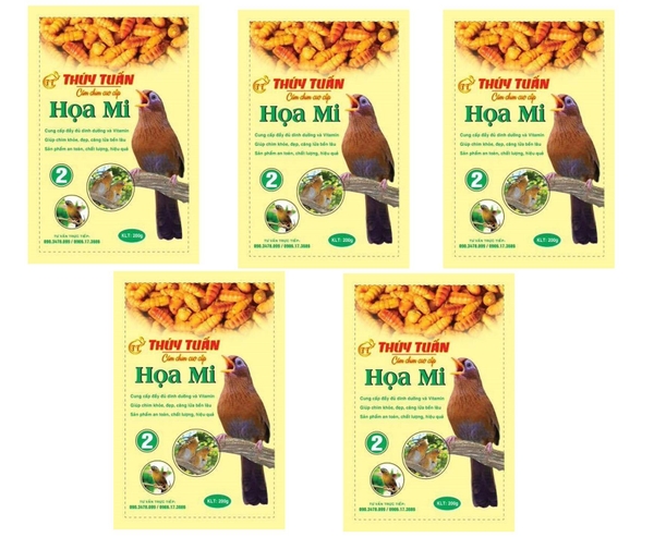 HP- Cám chim - Thức ăn chim HỌA MI THÚY TUẤN  SỐ 2 mỗi GÓI 200gr - cám dành cho chim cảnh-HP10401TC