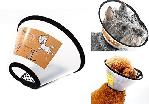 Vòng chống liếm cho chó mèo SIZE 4 (8-11KG) Loa chống cắn chó mèo (hanpet loa 4)