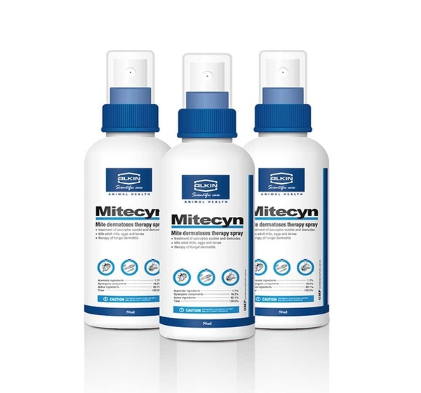HP-(combo 3 chai mỗi chai 50ml) MITECYN Thuốc trị ghẻ, nấm, viêm da cho chó mèo-HP10535TC