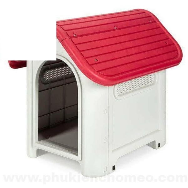 SP1546 - Nhà nhựa mái vòm 75x59x66cm XDB-403 nhà chó mèo có mái che (hanpet 4711390)