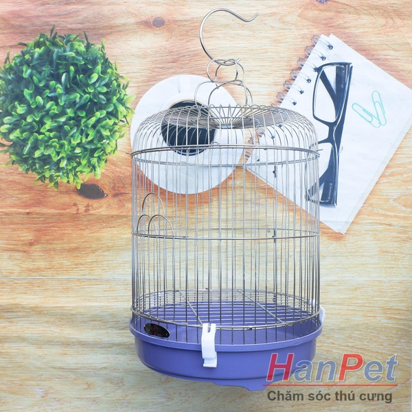 Lồng chim cảnh (đủ size) Chất liệu 100% inox không gỉ sét (Hanpet long chim inox) tặng áo lồng và máng ăn/uống cho chim cảnh - Chuồng chim / Lồng chòe / lồng khướu / lồng chim cảnh / lồng chim khuyên / lồng choè đất / lồng mi