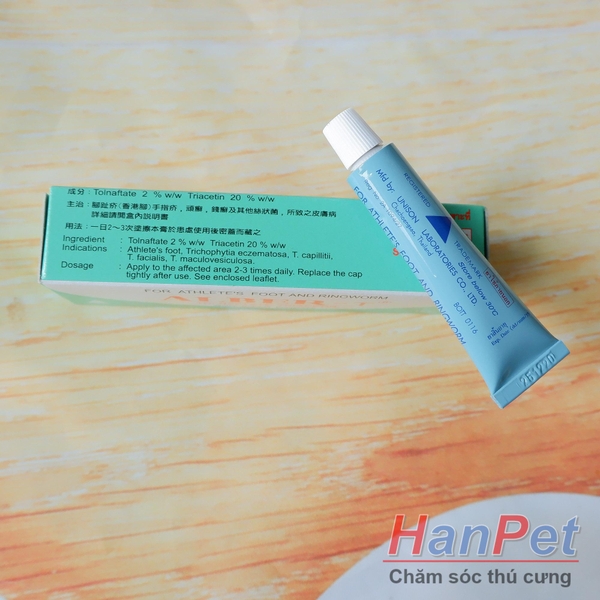 (Thuốc gà CHỌI) Trị nấm gà, mốc gà chọi, thuốc lác gà đá ALBER-T dạng tuyp bôi 10gr MADEIN THAILAND (Hanpet moc boi)