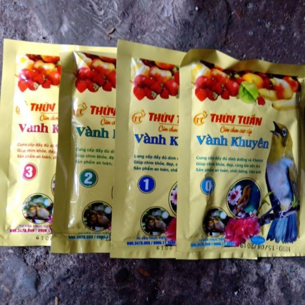 HP-Cám chim - thức ăn chim VÀNH KHUYÊN THÚY TUẤN SỐ 1- 100gr (hanpet 223) - cám dành cho chim cảnh-HP10403TC