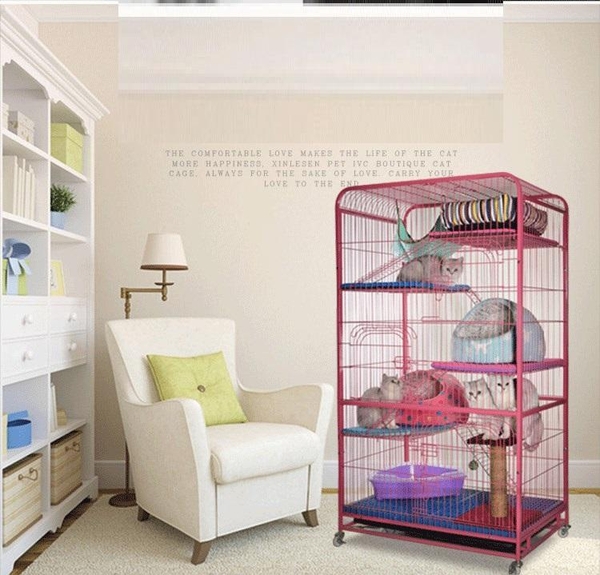 HP - CAT VILLA M8 - Biệt thự mèo 3 tầng (M8) KT Size lớn  130x78x53cm Màu ngẫu nhiên- Chuồng lồng nuôi mèo M8 / nhà mèo / lồng mèo