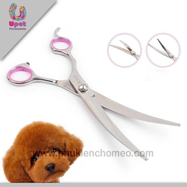 SP448 - Kéo cong tỉa lông (hanpet 4711529) Kéo cong tỉa lông chuyên dụng cho chó mèo