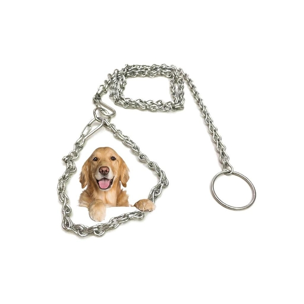 HP-Xích inox CHỐNG GỈ, size to chống xoắn (dùng cho chó 15-25kg) - ( 390)-HP10752TC