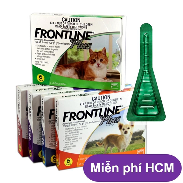 HP>129k -(01 ống) nhỏ gáy trị ve rận FRONTLINE FLUS Nhập từ Pháp (chó ltừ 8 tuần đến 10kg) HP1911002