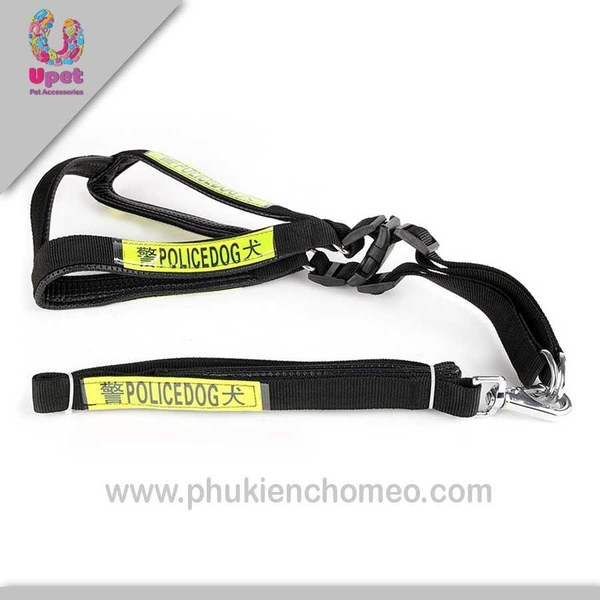 HP-SP322 - Dây dắt chó hình yên ngựa Police (size trung – từ 7-15kg) ( 4711876)-HP10737TC