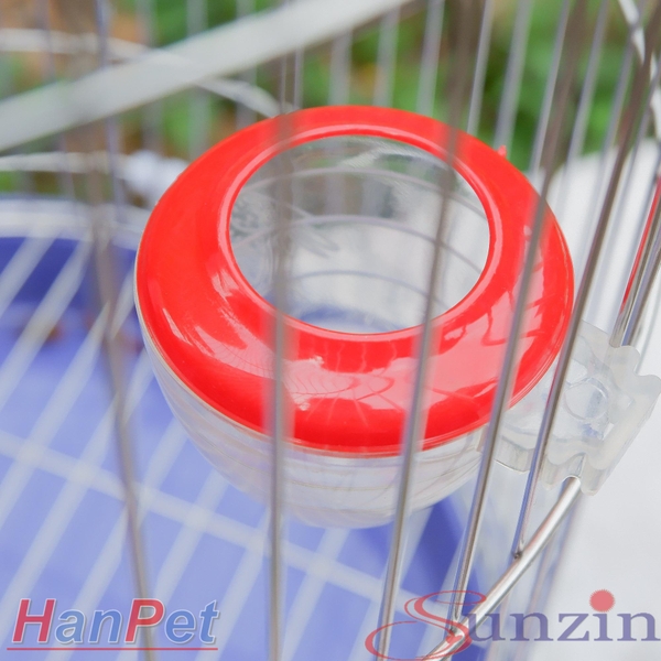 bộ  máng ăn + uống cho chim (bộ  tròn) dạng treo chuồng lồng - máng ăn uống chim cảnh, gà tre, gà đá,nhím, chuột (hanpet 603b) cóng chim