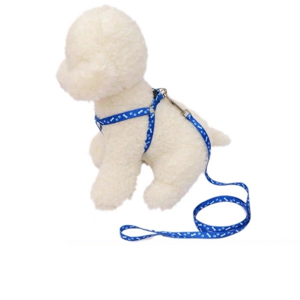 HP-Dây dắt chó mèo (2 size) bản mỏng 1 lớp - dây yếm đai yên ngựa nhỏ xinh cho chó mèo nhỏ / dây dắt chó đi dạo