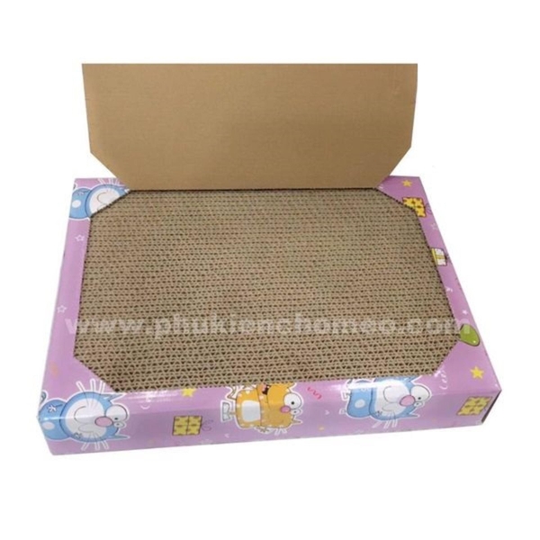 SP1511 - Bàn cào giấy capnit hoạt hình QQ50112 bàn cào móng cho mèo bằng giấy ép (hanpet 4711394)