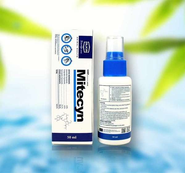 HP-(combo 2 chai mỗi chai 50ml) MITECYN Thuốc trị ghẻ, nấm, viêm da cho chó mèo-HP10533TC