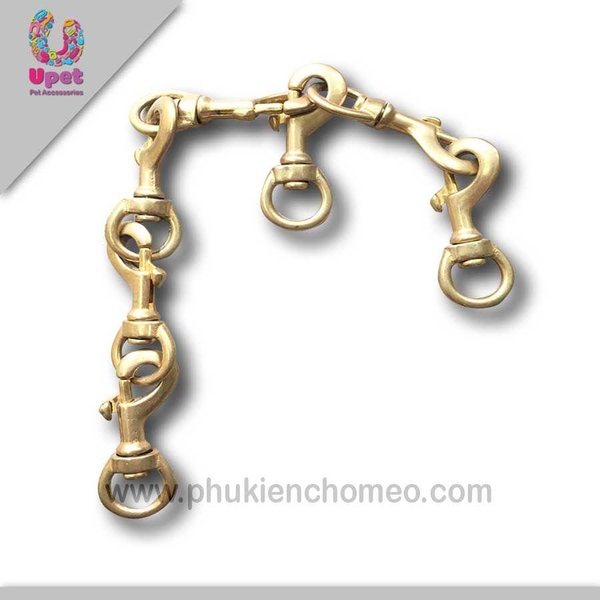 SP529 - Móc đồng (hanpet 4711441) móc thay thế dây dắt chó mèo Kích thước : 3x8cm