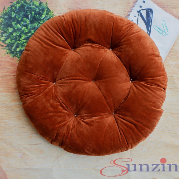 Nệm ngủ hình tròn 2 mặt, thảm ngủ ấm áp cho thú cưng - ổ chó, ổ mèo size L - kích thước 62cm cao 15cm (hanpet 611c)