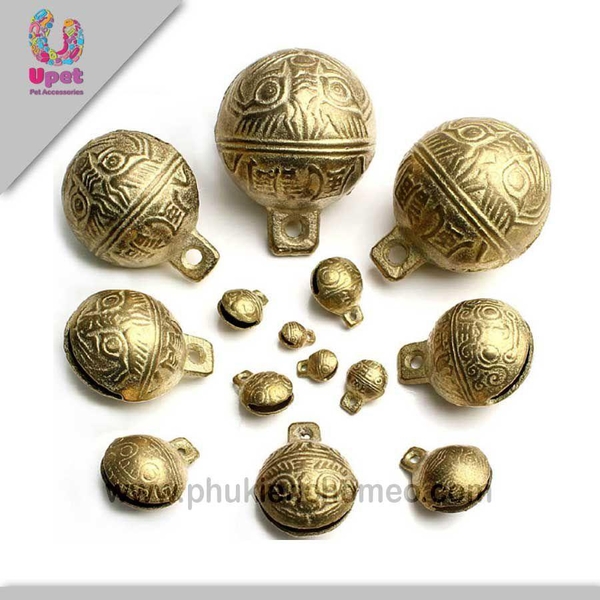 SP223 - Chuồng đồng (hanpet 4711782) chuông đeo cổ chó mèo size trung (3cm) – lục lạc chó mèo