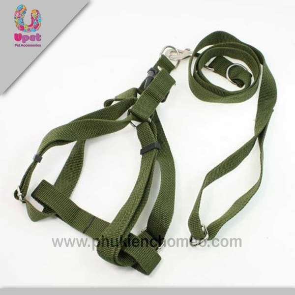 SP281 - Dây dắt chó màu bộ  đội hình yên ngựa (chó 7-15kg) (hanpet 4711870)