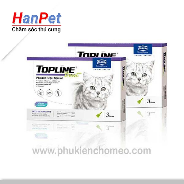 TP004 - Topline nhỏ gáy cho mèo (hiệu quả lâu dài) (hanpet 4711655) thuốc cho mèo